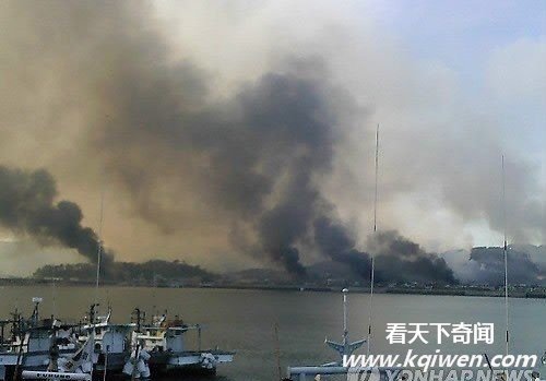 朝韩今开战:朝鲜炮击韩国致1人死亡10余人伤 互射炮弹上百发(组图